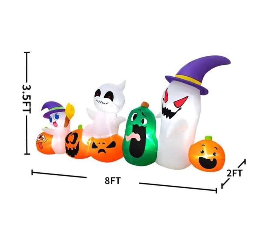 Factory Custom Halloween Inflatable Decoration Ghost Family and Pumpkin Halloween inflatable outdoor yard decoration