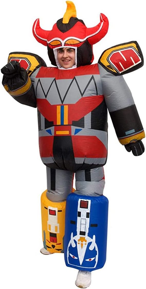 super september Adults Giant Megazord Power robot Inflatable Costume