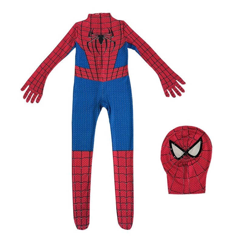 High quality Spider-Man Zentai Onesie Adult Children's Halloween costumes Male and Female Disfraz Spider-Man Cosplay costumes