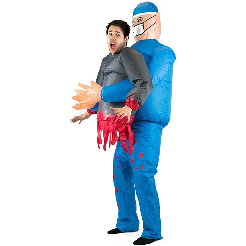 Wholesale Unique Design Funny Horror Halloween Scary Surgeon Lift You Up Costume Inflatable Costumes for Adults