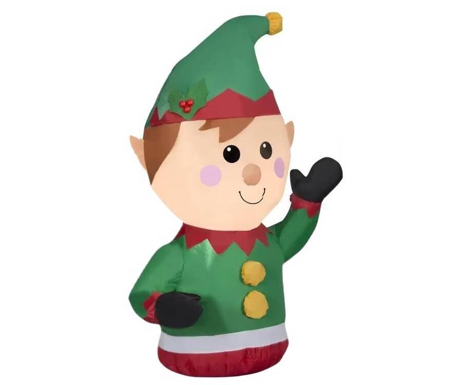 Custom Car Inflatable Decoration Elf Wearing His Christmas Hat  Christmas inflatable decoration for Car Accessories