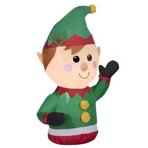 Custom Car Inflatable Decoration Elf Wearing His Christmas Hat  Christmas inflatable decoration for Car Accessories