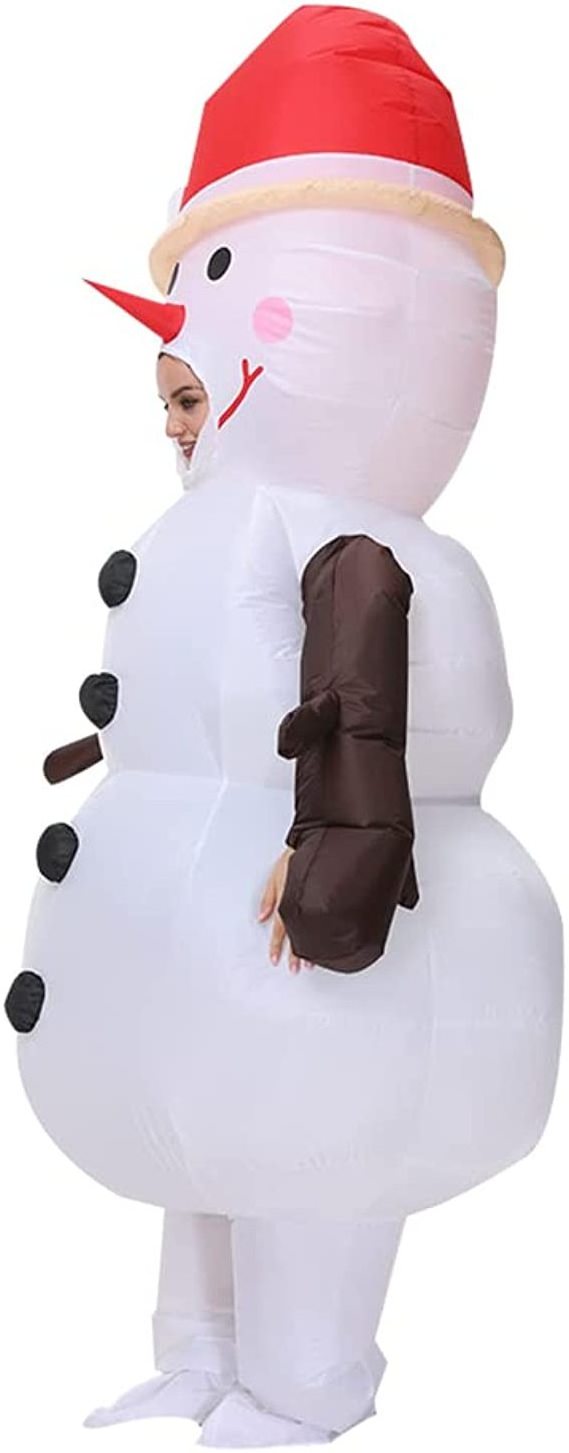 Fun Christmas Cosplay holiday party adult male and female play costumes mascot Snowman inflatable costumes