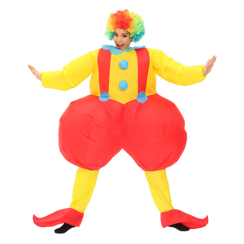 Party cos costume stage amusement park atmosphere props performance puppet costume funny inflatable clown costume