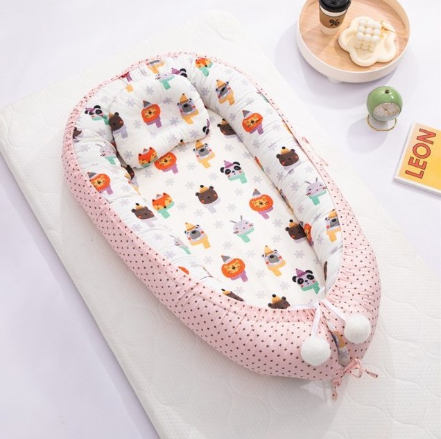 Hot sales Detachable Soft Cotton fiber Nest Bed Baby Portable Lounger nest for babies