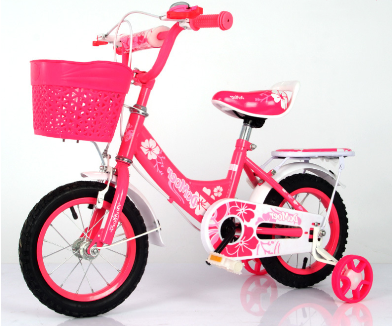 fashion kids bike 12 inch 16 inch pink steel children bicycle with training wheel girl bike for 3-5 years ready well for deliver