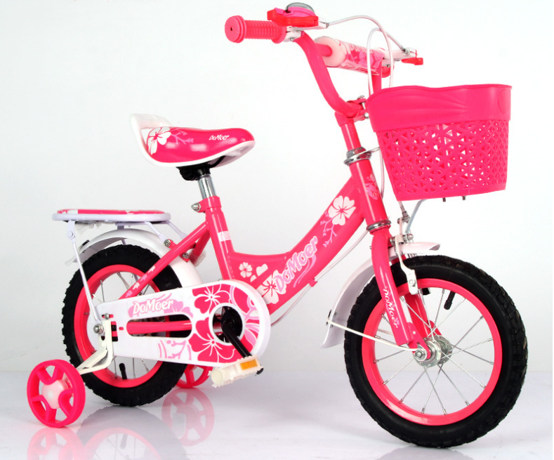 fashion kids bike 12 inch 16 inch pink steel children bicycle with training wheel girl bike for 3-5 years ready well for deliver