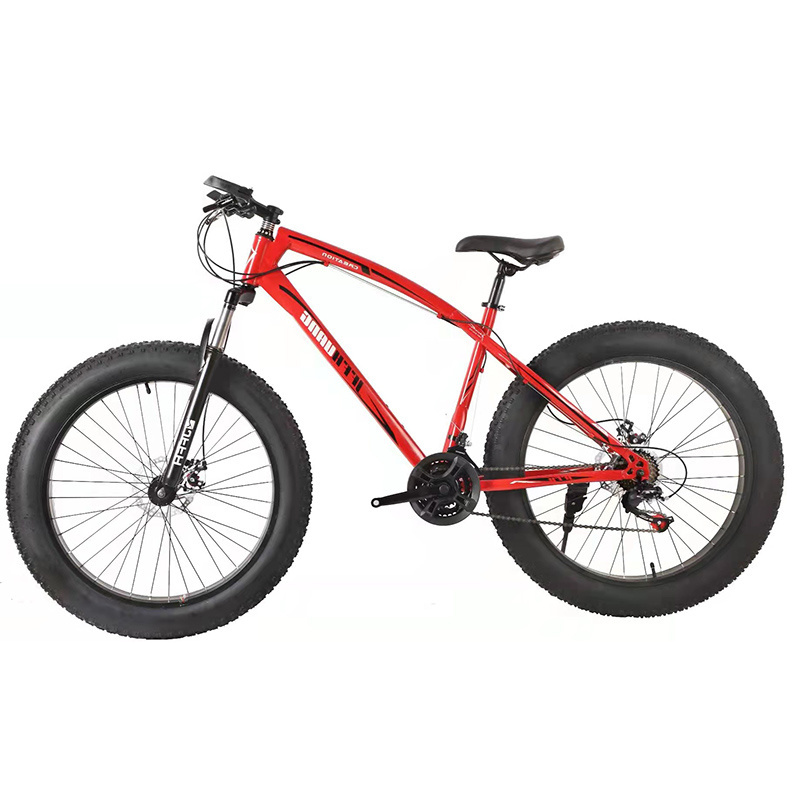 High carbon steel fat tire bike 26 inches 24 inches 20 inches fat bike 21 speed fat bicycle