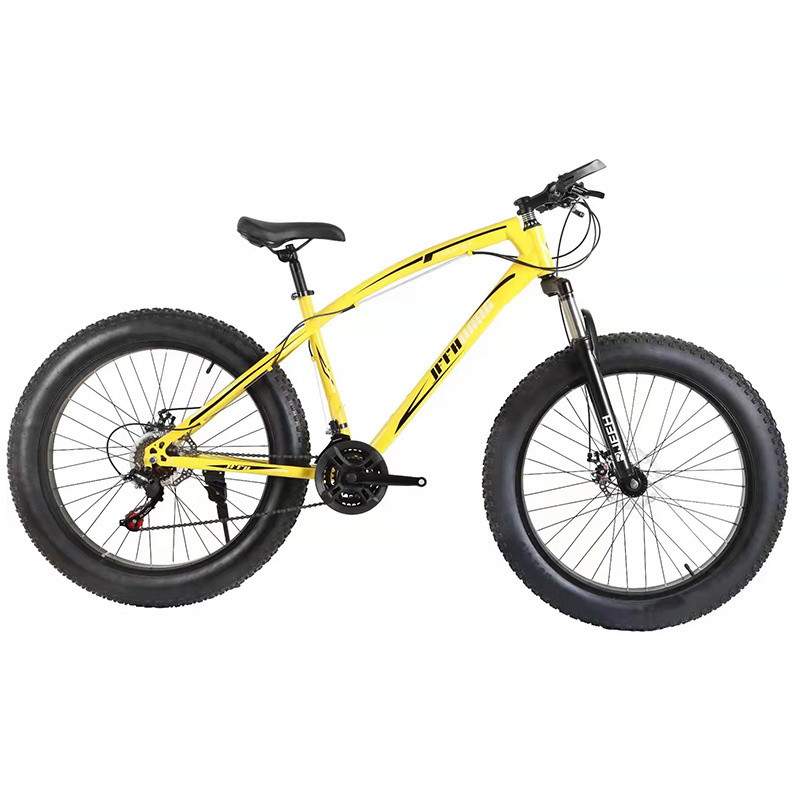 High carbon steel fat tire bike 26 inches 24 inches 20 inches fat bike 21 speed fat bicycle