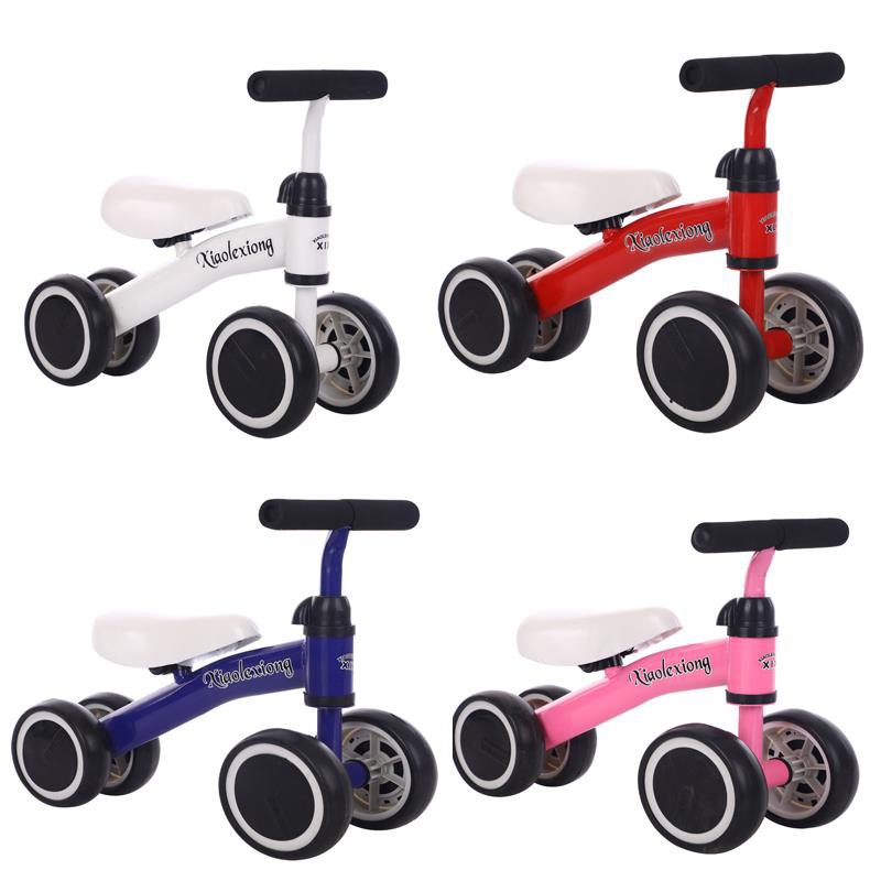 2021 new models factory wholesale 4 wheel baby walker Mini kids balance bicycle no-pedal lovely cool balance bike for baby