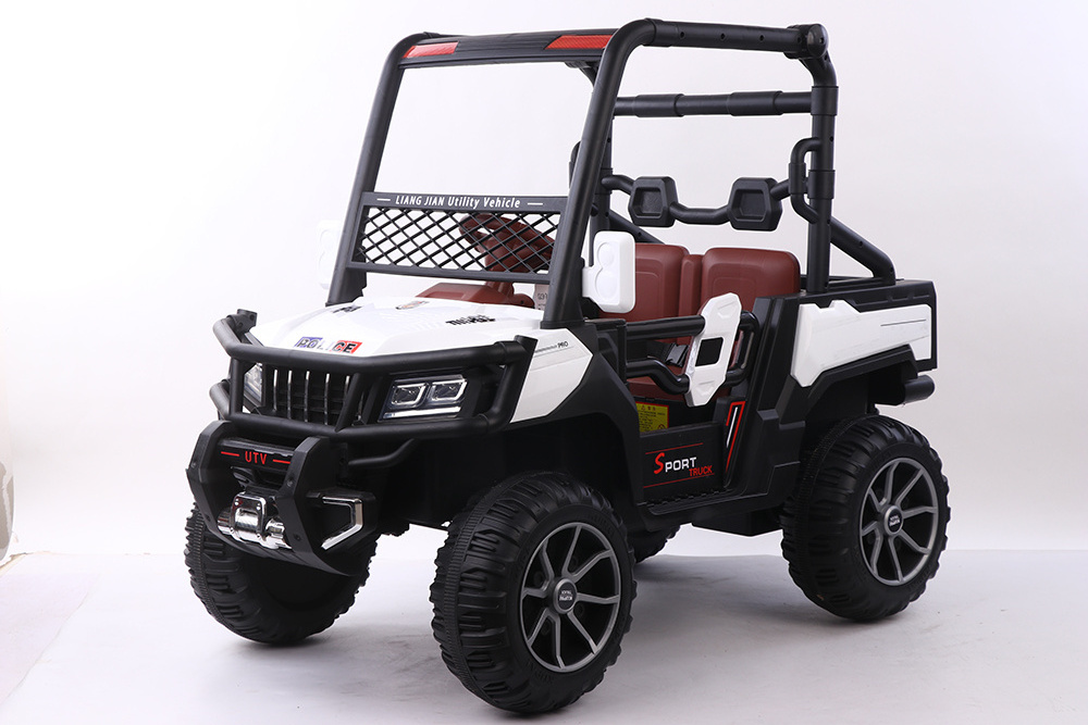 Remote Control Children Electric Four-Wheel Off-Road Vehicle Dual Drive car for kids with 2 seater