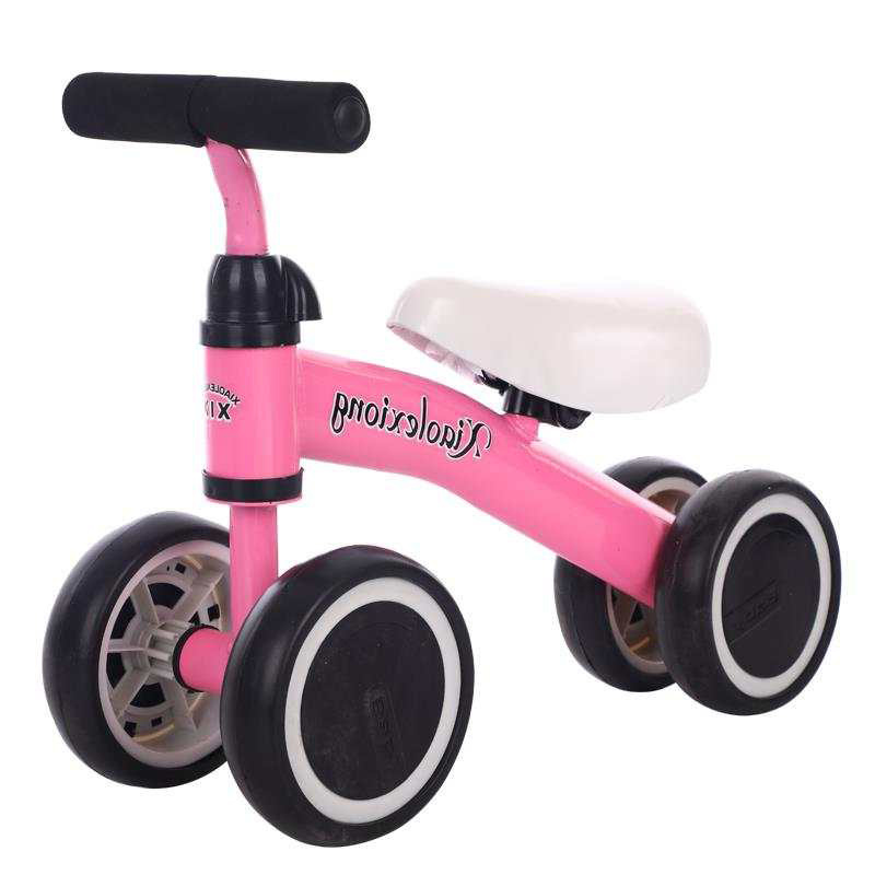 2021 new models factory wholesale 4 wheel baby walker Mini kids balance bicycle no-pedal lovely cool balance bike for baby