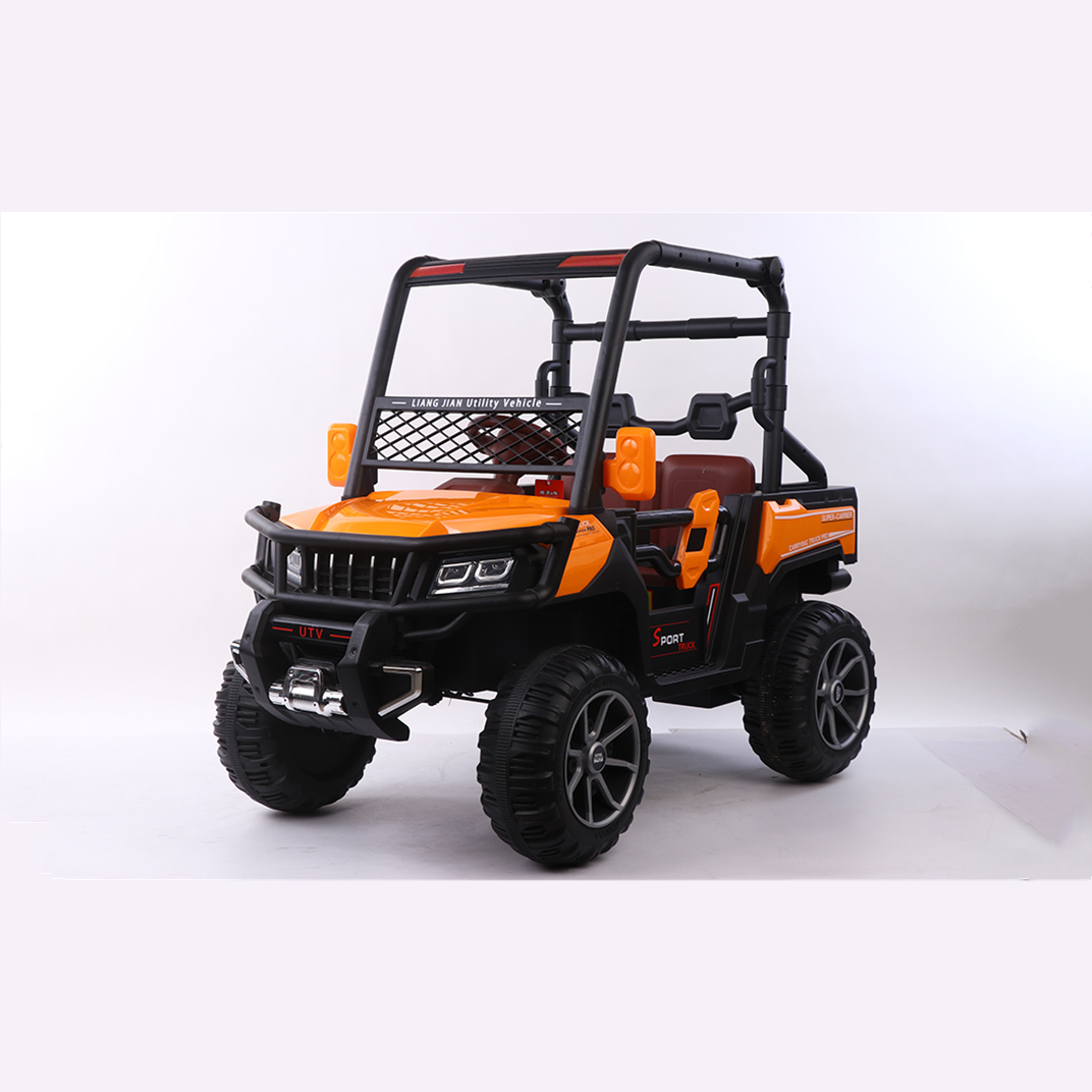 Remote Control Children Electric Four-Wheel Off-Road Vehicle Dual Drive car for kids with 2 seater