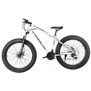 2023 Model 26 Inches 21 Speed Fat Bicycle Manufacture Fat Tire Bike Chopper Steel Aluminum Alloy Carbon Steel Aluminum Knife 4.0