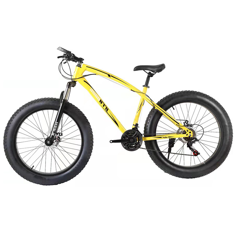 2023 Model 26 Inches 21 Speed Fat Bicycle Manufacture Fat Tire Bike Chopper Steel Aluminum Alloy Carbon Steel Aluminum Knife 4.0