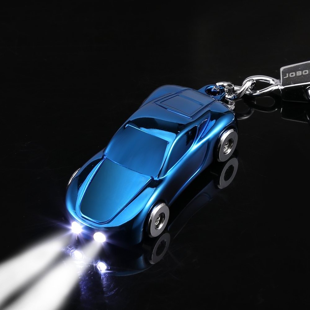 Creative Key Chain Car Keychain Flashlight with LED Lights fashion gift female cute couple key pendant car keychain