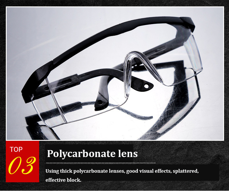 Wholesale Adjustable Temples Length CE EN166 Fashionable Eye Protection Popular Industrial Safety Glasses Eyewear