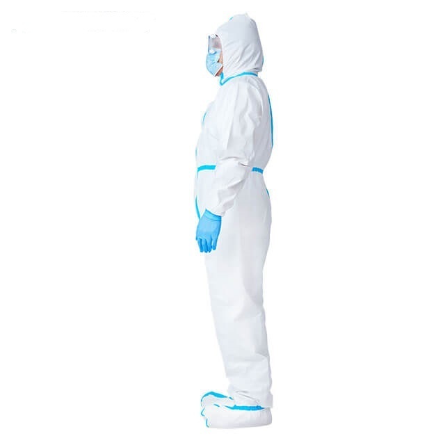 Microporous Coveralls disposable Overalls Isolation Suit Protective Cloth Medical Coverall Disposable hazmat suit