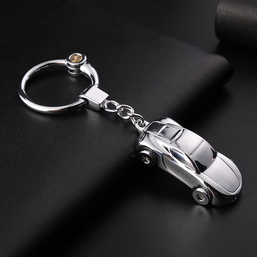 Creative Key Chain Car Keychain Flashlight with LED Lights fashion gift female cute couple key pendant car keychain