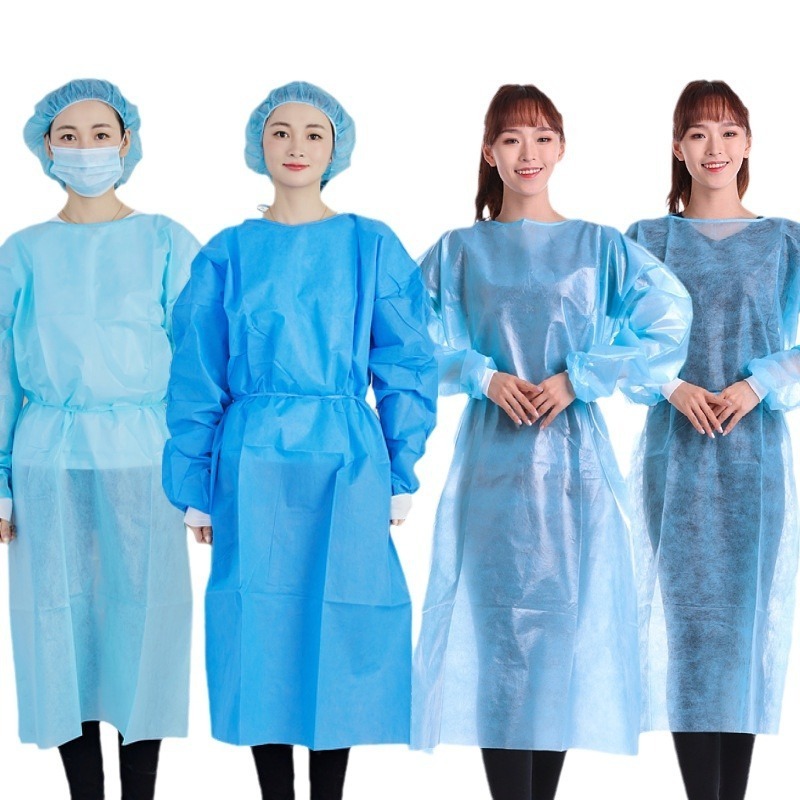 Disposable green isolation gown fabric isolation gown gsm isolation gown