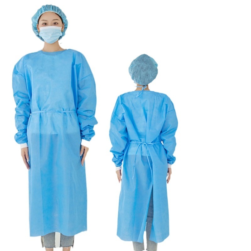 Disposable green isolation gown fabric isolation gown gsm isolation gown