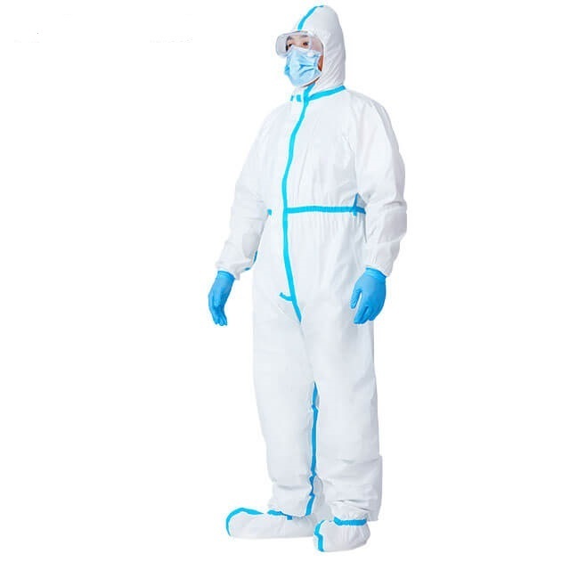 Microporous Coveralls disposable Overalls Isolation Suit Protective Cloth Medical Coverall Disposable hazmat suit