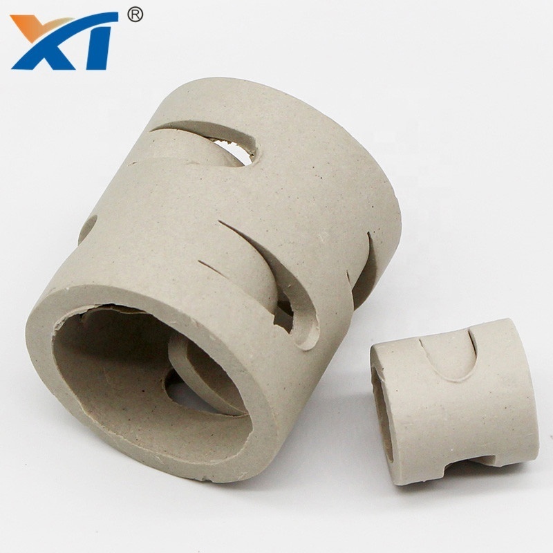 heat resistance ceramic pall ring 16mm 25mm 38mm 50mm for coal gas industry