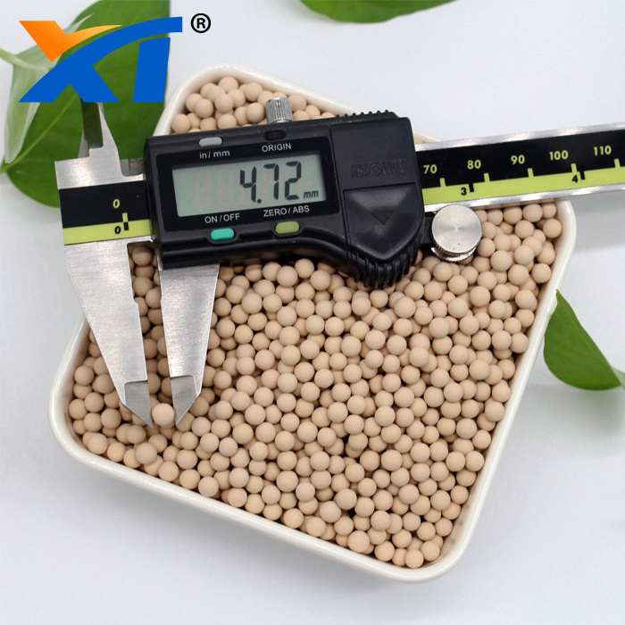 sphere 1.7-2.5 mm zeolite molecular sieve 3a desiccant for liquid alcohol dehydration