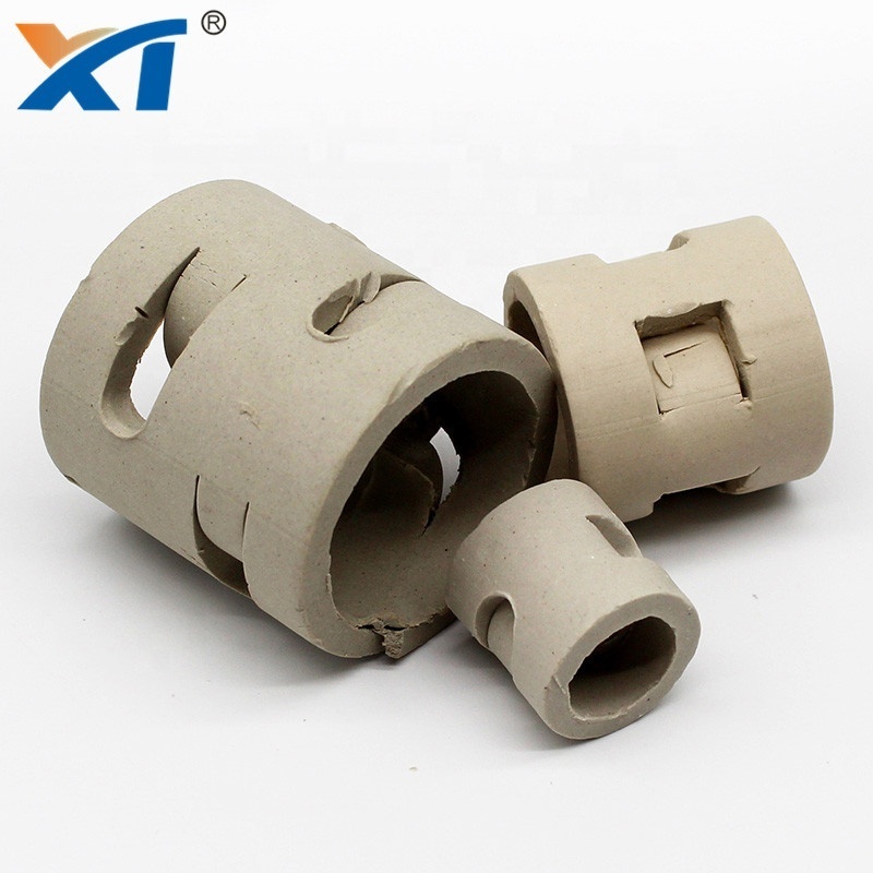 heat resistance ceramic pall ring 16mm 25mm 38mm 50mm for coal gas industry