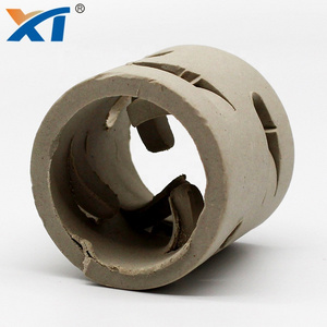 heat resistance ceramic pall ring 16mm 25mm 38mm 50mm for coal gas industry