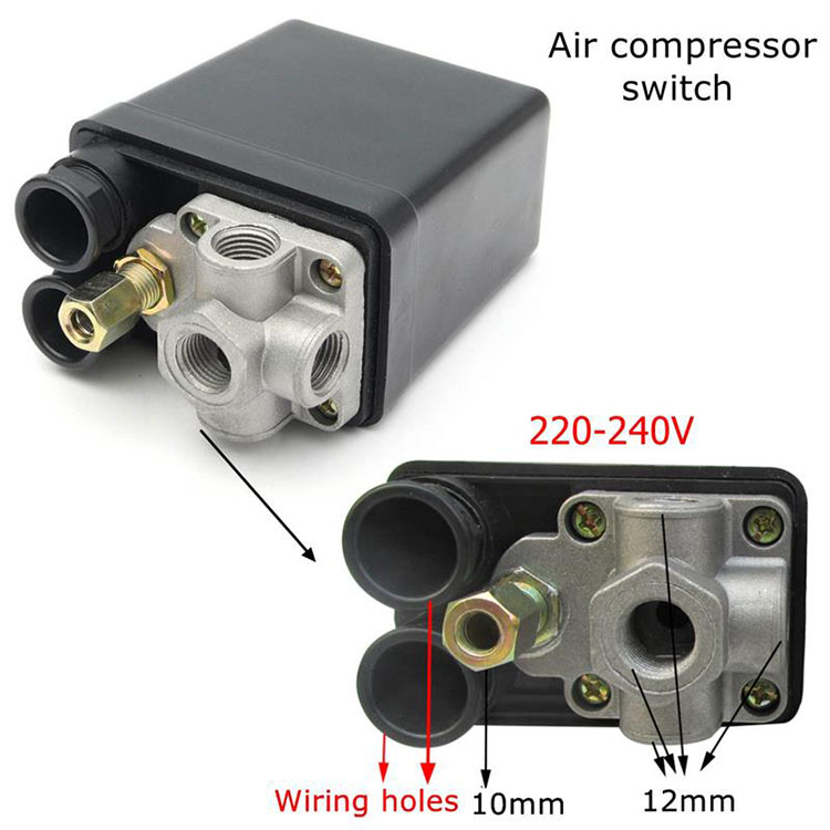 Air compressor pressure switch pressure switch Mechanical pressure switch for air compressor