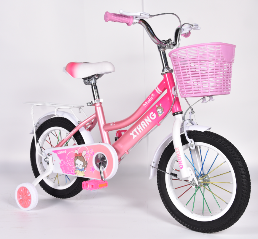 China Doll Seat Boy Girl Cycle For 3-7 Year Old Children /Baby Mini 4 Wheel Bike With Training Wheel/New Light Kids Push Bicycle