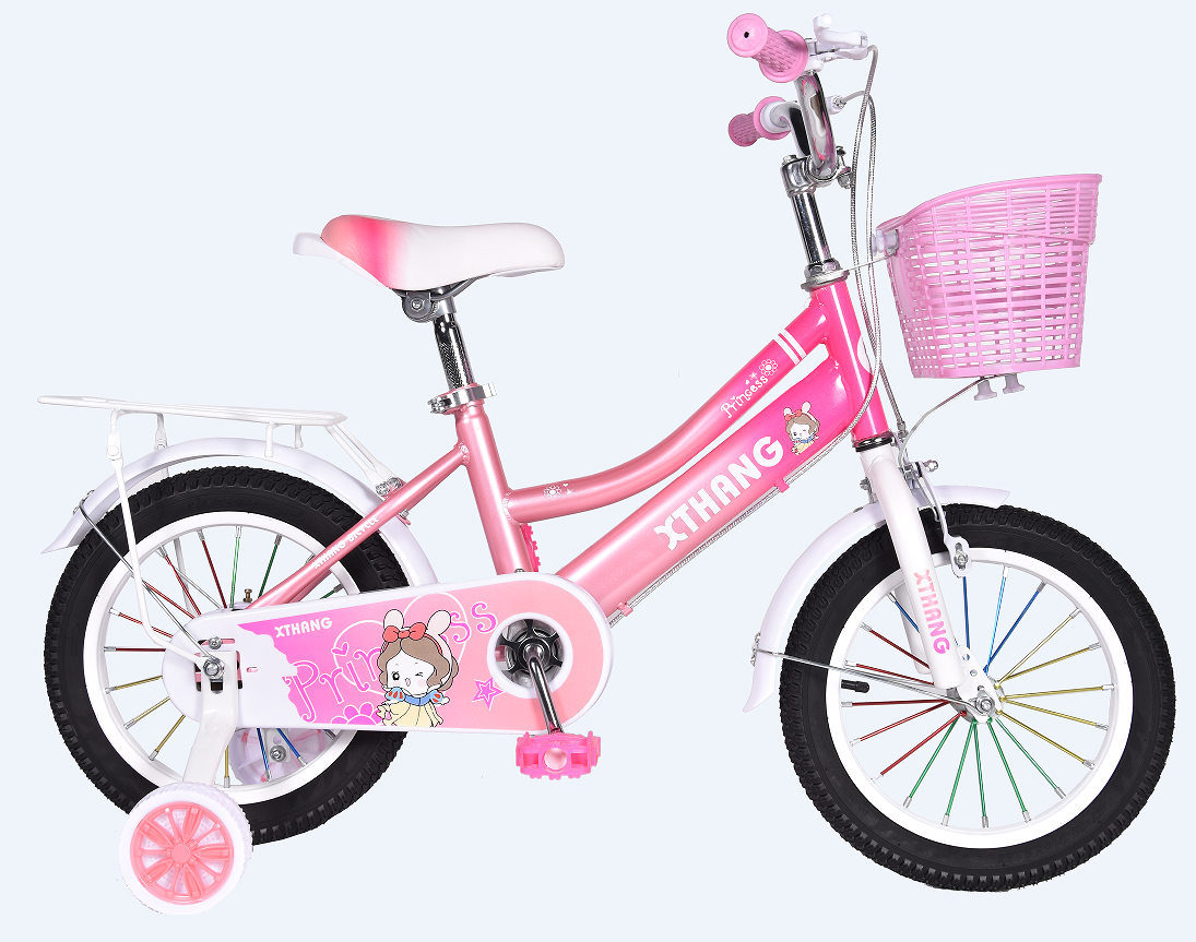 China Doll Seat Boy Girl Cycle For 3-7 Year Old Children /Baby Mini 4 Wheel Bike With Training Wheel/New Light Kids Push Bicycle