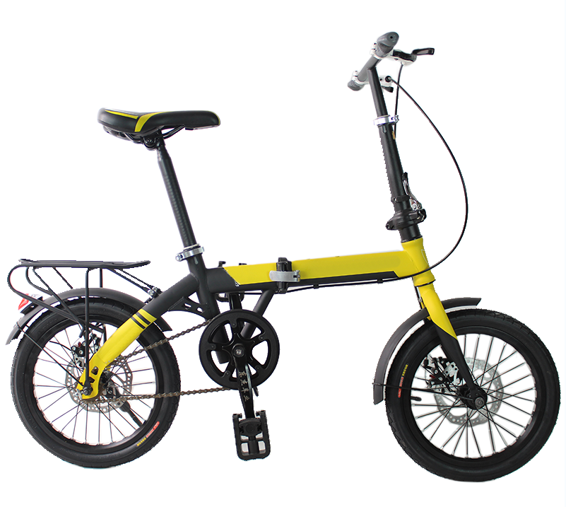 14 16 Inch Rim Wheel Cycle Titanium Frame Folding Bike For Adult Cheap Mother Baby Foldable Bicycle For Pakistan With Lock 120cm