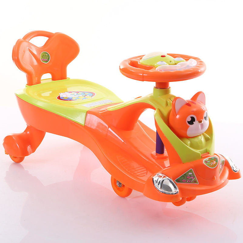 China Hot Sale Toy Children Baby Twist Car children's twist toys 1-3 year old baby universal wheel with light and music