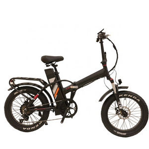 New 7 speed 20 inch 4.0 fat tire 36V 10AH battery rear motor disc brake for folding electric bicycles cycle fat bike for adult