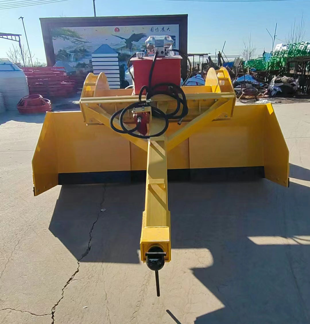 Agricultural machinery tractor traction type 3m telescopic 4m laser grader farmland leveling machine dry land reclamation