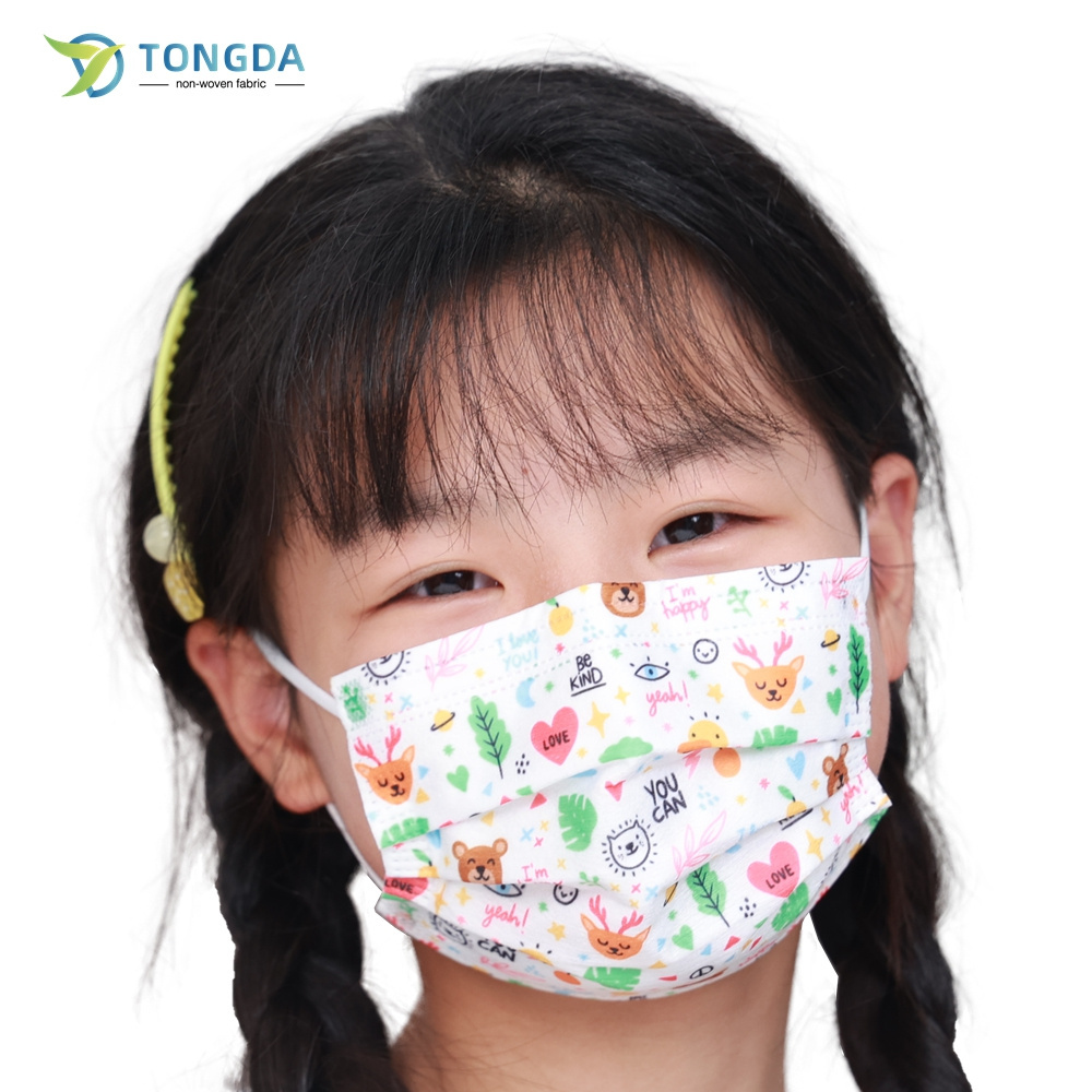 Disposable cartoon face mask for child disposable face mask 3ply children face mask