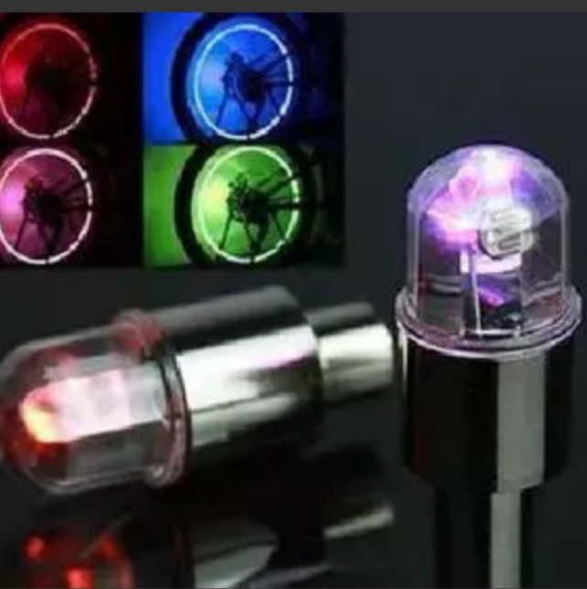 New design, ABS LED Flash Tire Valve Stem Caps For Cycling Bike Wheel Light Many Colors Hot sale products