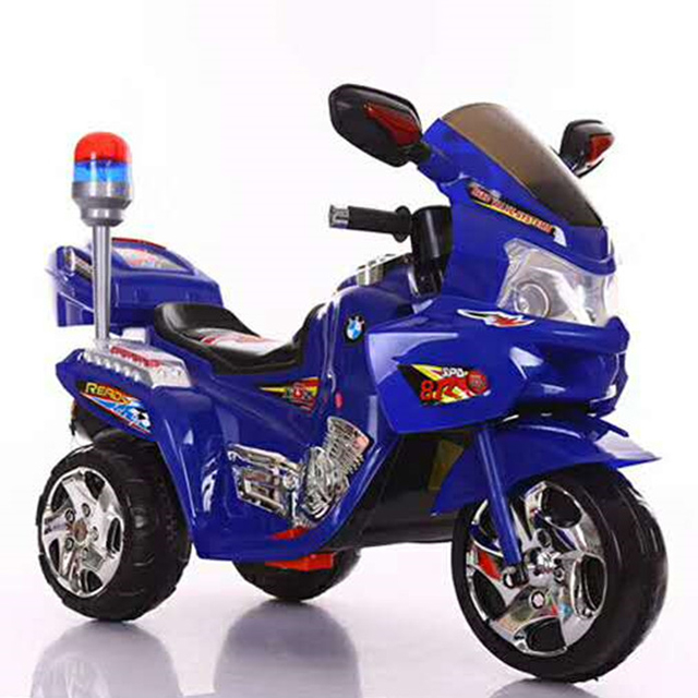 Electric toy motorcycle, single electric double drive with music early education function