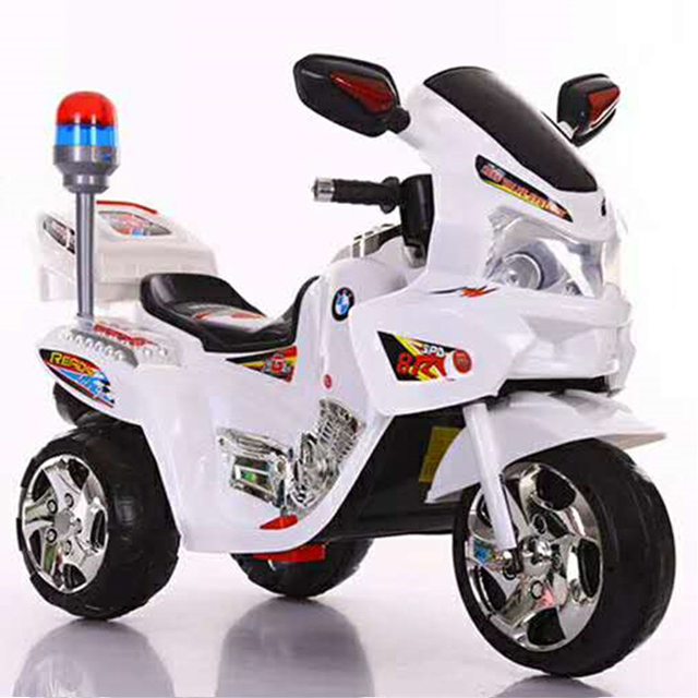 Electric toy motorcycle, single electric double drive with music early education function