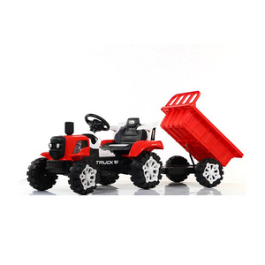 Kids engineering electric ride on toy truck with bucket