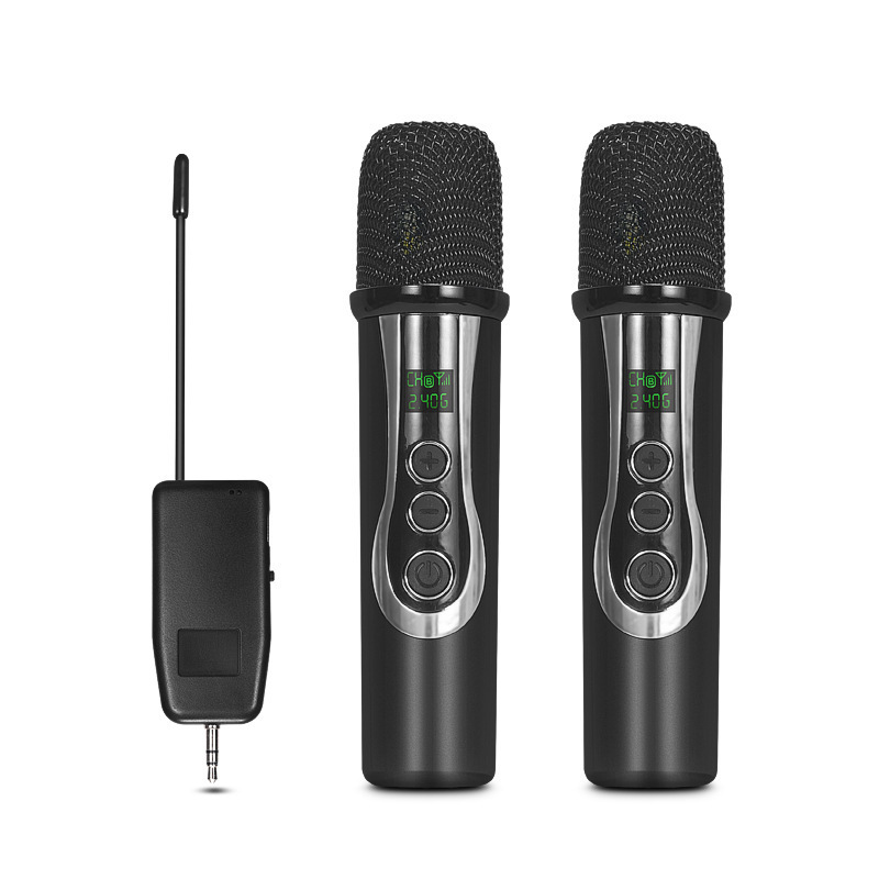 Xtuga E-109 New Design 2.4GMHz 3.5mm 6.35mm Receiver Portable Karaoke Speaker Wireless Mini Handheld Microphone