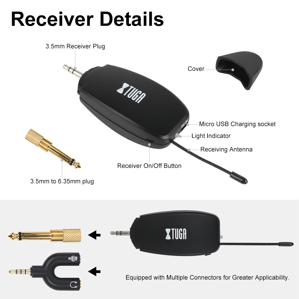 Xtuga KX-247U Lavalier Mic Recording Teaching Broadcasting Wireless Mobile Phone Radio Microphone For Teachers