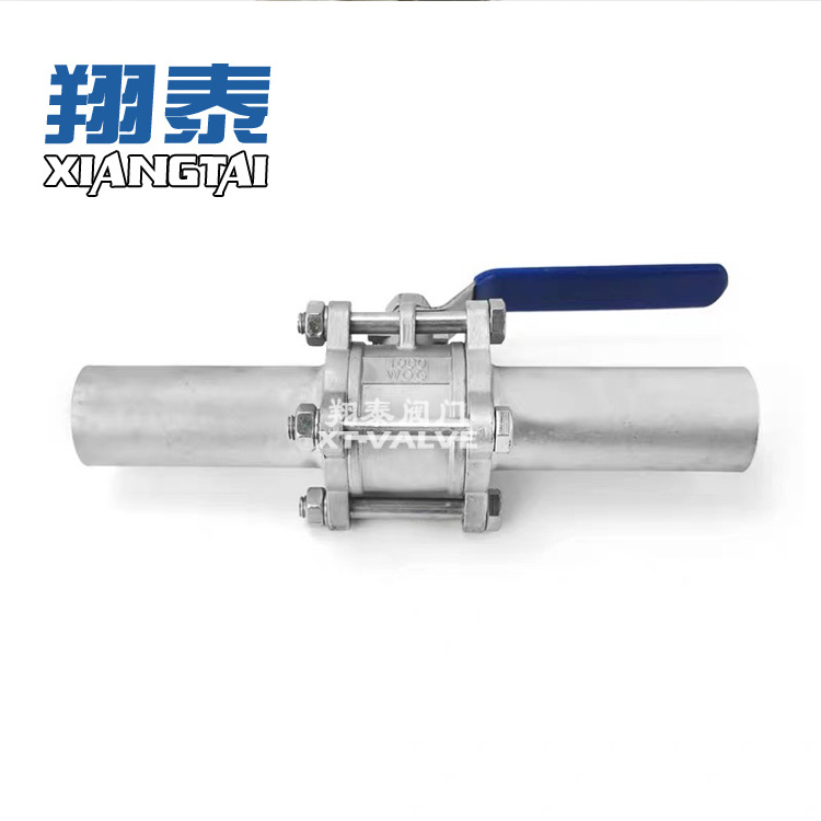 304 316 Stainless Steels Extended Welded Valves Extended Pipe Control Ball Valves