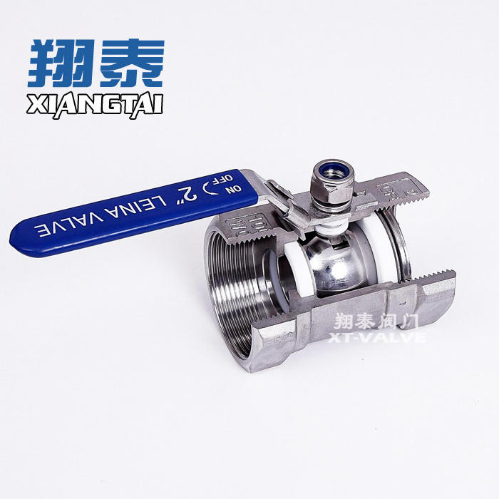 BSP NPT 1 Pc Stainless Steel Butterfly Handle 304 Ball Valve For Water Pipe