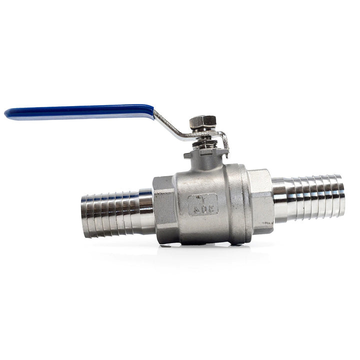 Stainless Steel PEX Barb Ball Valve is a low cost solution to control water flow or replace a valve.