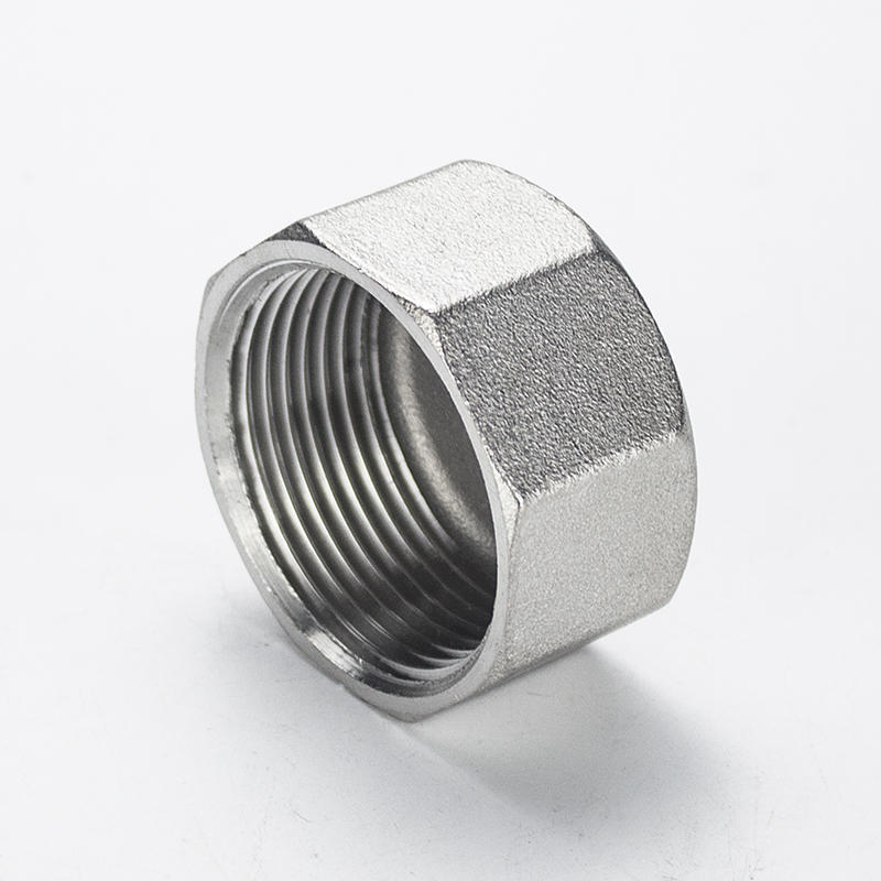 Stainless Steel Hexagonal Pipe Caps Female Threaded Connection Water Pipe Caps Plugs Heads