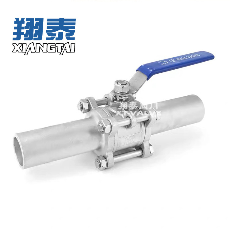 304 316 Stainless Steels Extended Welded Valves Extended Pipe Control Ball Valves