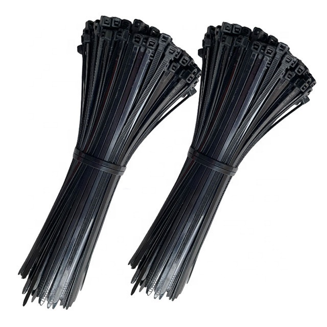 Wholesale Nylon Cable Ties 100mm 150mm 200mm 250mm 300mm Black White Self Locking cable Wire Zip Ties